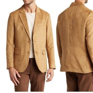 Vince Camuto Men’s Blake Camel Faux Suede Sport Coat